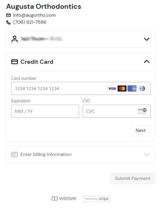 Step 2: Enter Card Information