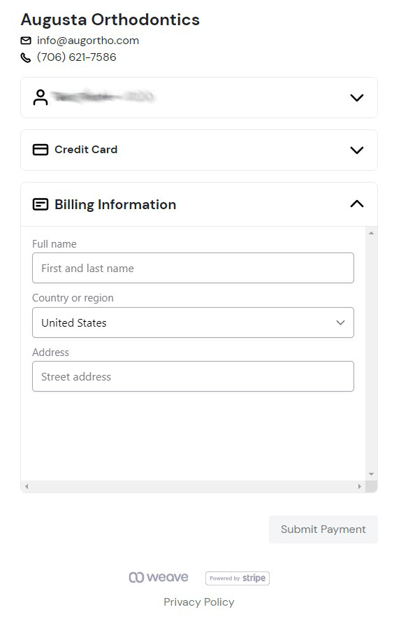 Step 3: Enter Billing Details
