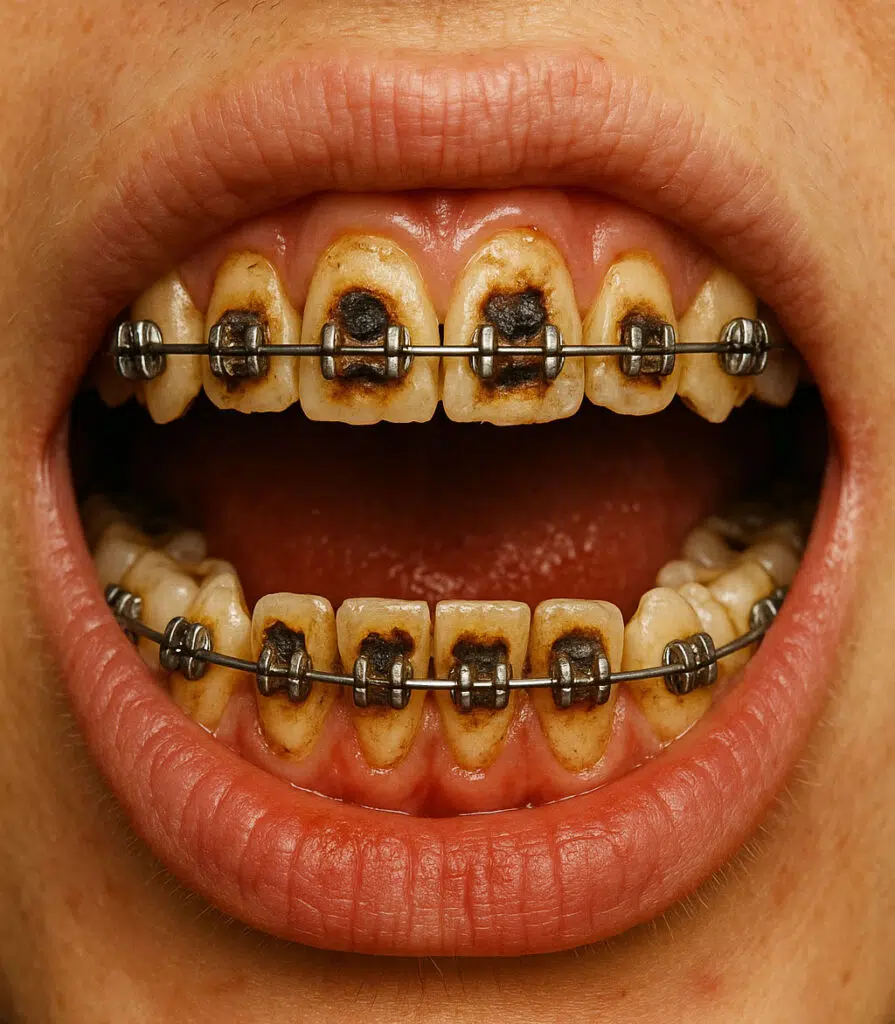 side effects of wearing braces too long AI